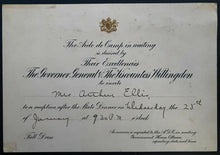 Load image into Gallery viewer, 1928 Invitation & Signed Letter From Canada's Governor General to Ottawa's Mayor