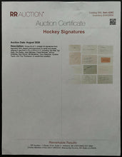 Load image into Gallery viewer, Signed NHL Detroit Red Wings Hall Of Famer Sid Abel Autographed Index Card LOA