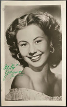 Load image into Gallery viewer, Mitzi Gaynor Autographed Signed Photo Postcard 1951 Golden Girl Celebrity