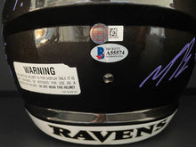 Load image into Gallery viewer, 2019/20 Baltimore Ravens Team Signed x23 Riddell Helmet Beckett Jackson Harbaugh