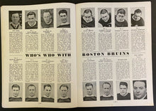 Load image into Gallery viewer, 1934 NHL Hockey Rare Vintage Program Boston Bruins v New York Americans Shore