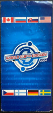 Load image into Gallery viewer, 2004 Vintage NHL World Cup Of Hockey Final Canada Finland Program Ticket Holder