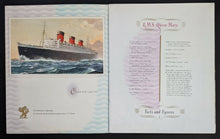 Load image into Gallery viewer, Katharine Hepburn Autographed Signed Cruise Album R.M.S Queen Mary Vintage JSA