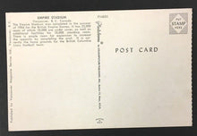 Load image into Gallery viewer, 1950's BC Lions CFL Football Empire Stadium Postcard Vancouver Canada Vintage