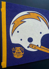 Load image into Gallery viewer, 1960's San Diego Chargers American Football League Full Size Pennant AFC
