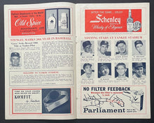 Load image into Gallery viewer, 1959 Yankee Stadium MLB Baseball Program Yankees vs Indians Mantle Home Run