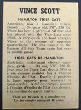 Load image into Gallery viewer, 1959 General Mills Wheaties CFL Football Vince Scott Hamilton Ti-Cats CFL Card