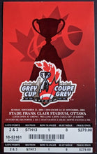 Load image into Gallery viewer, 2004 Grey Cup CFL Football Full Ticket Toronto Argonauts B.C. Lions VTG Canada