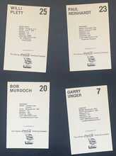 Load image into Gallery viewer, 1979/1980 Atlanta Flames Coca-Cola Postcard Set NHL Vintage Jim Craig Hockey
