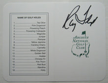 Load image into Gallery viewer, 1998 Masters Champion Raymond Floyd Autographed Augusta National Club Scorecard