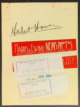 Load image into Gallery viewer, 1937 Vintage 1 Rare Presidential Press Photo Herbert Hoover 31st President