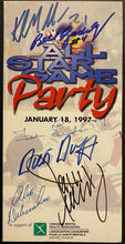 Load image into Gallery viewer, 1997 NHL Hockey Signed ASG Brochure Gadsby Lindsay Delvecchio Autographed x6