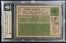 Load image into Gallery viewer, 1984 NFL Football Denver Broncos John Elway Topps Rookie Card Beckett 8.5 NM-MT+