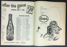 Load image into Gallery viewer, 1961 CFL Football Program CNE Stadium Toronto Argos vs Hamilton Tiger Cats