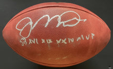 Load image into Gallery viewer, Joe Montana Signed Duke Wilson NFL Football Autographed + Insc. Fanatics 49ers