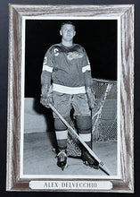 Load image into Gallery viewer, 1950-64 Beehive Corn Syrup Group 3 Hockey Photo Alex Delvecchio NHL Dark Sweater