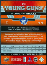 Load image into Gallery viewer, 2013-14 Upper Deck Young Guns #44 Morgan Rielly Rookie Card NHL Hockey Toronto