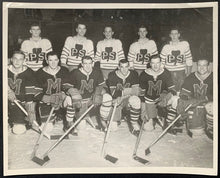 Load image into Gallery viewer, 1950s NHL Charity Game B&W Type 1 Photo Hockey Vintage Harry Watson Sudbury