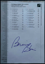 Load image into Gallery viewer, 1994 Vintage Speed Skating Competitors Sheet Autographed Bonnie Blair Signed