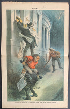 Load image into Gallery viewer, Oct 22 1884 Puck Magazine Grover Cleveland Boxing Cover 16 Pages Antique Rare