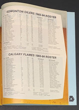 Load image into Gallery viewer, 1984 Edmonton Oilers vs Calgary Flames Vintage NHL Hockey Program Gretzky Kurri