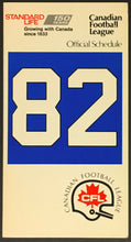 Load image into Gallery viewer, 1982 Canadian Football League Schedule CFL Standard Life Montreal Concordes