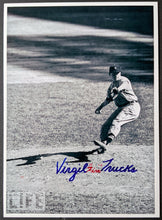 Load image into Gallery viewer, Virgil Trucks Autographed Baseball Photo Fire In Red Inscription Vintage Signed