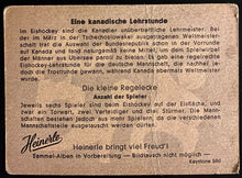 Load image into Gallery viewer, 1959 World Ice Hockey Championship Heinerle German Gum Company Promo Cards (2)