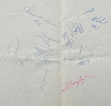Load image into Gallery viewer, 1983 CFL Football Grey Cup Champions Carling O'Keefe Poster Argos Player Signed