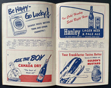 Load image into Gallery viewer, 1951 Rookie Mickey Mantle #6 New York Yankees Lineup Fenway Park Program Vintage