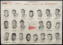 Load image into Gallery viewer, 1961 Hamilton Red Wings Inaugural Season Team Photo Vintage Hockey