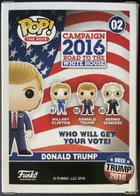 Load image into Gallery viewer, 2016 Funko Pop! Donald Trump Road To The White House #02 Retired In Protector