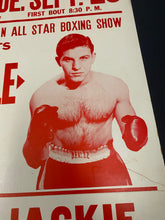 Load image into Gallery viewer, 1958 Fort Erie Arena Original Broadside Rocky Fumerelle Vs Jimmy James Boxing Poster