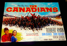 Load image into Gallery viewer, 1961 The Canadians Film Large Flag Vintage "Here They Come"