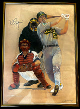 Load image into Gallery viewer, Signed Mark McGwire Oakland A’s MLB Framed Lithograph 1992 COA