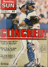 Load image into Gallery viewer, 1989 Blue Jays Clinch AL East Front Newspaper Cover Framed MLB