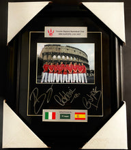Load image into Gallery viewer, Signed Bargnani Calderon Garbajosa Framed Photo Toronto Raptors Nba Europe 2007