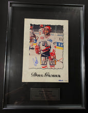 Load image into Gallery viewer, Signed Doug Gilmour NHL Lockout Photo Transparent Frame Limited NHL Hockey