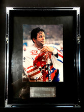 Load image into Gallery viewer, Signed Doug Gilmour NHL Lockout Photo Transparent Frame Limited NHL Hockey
