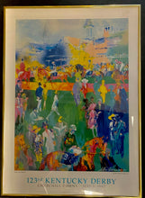Load image into Gallery viewer, 123rd Kentucky Derby Churchill Downs 1997 Framed Poster LeRoy Neiman Horse Racing