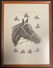 Load image into Gallery viewer, Triple Crown Winners Print 1973 Framed Secretariat Won Horse Racing