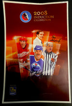 Load image into Gallery viewer, Signed 2008 Hockey Hall Of Fame Induction Poster G. Anderson Larionov Scapinello NHL