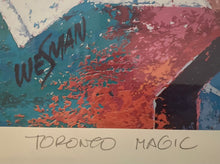 Load image into Gallery viewer, “Toronto Magic” Sports In Toronto Framed Painting Celebrating Skydome Opening Ken Wesman Signed Limited