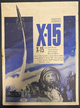 Load image into Gallery viewer, X-15 1961 Original Movie Poster David McLean Charles Bronson