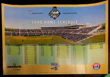Load image into Gallery viewer, 1993 Ottawa Lynx Schedule Poster Triple-A Team - Montreal Expos Baseball