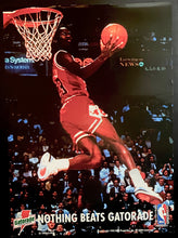 Load image into Gallery viewer, Michael Jordan 1993 Nothing Beats Gatorade Chicago Bulls Vintage NBA Poster