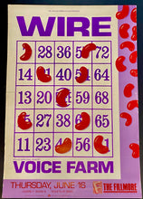 Load image into Gallery viewer, Original 1988 Fillmore Wire Concert Poster Voice Farm