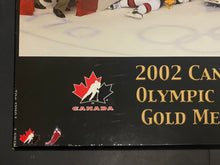 Load image into Gallery viewer, 2002 Canadian Mens Olympic Hockey Team Gold Medal Winners Plaque