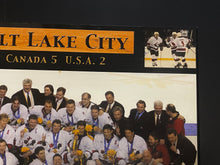 Load image into Gallery viewer, 2002 Canadian Mens Olympic Hockey Team Gold Medal Winners Plaque