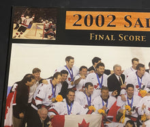 Load image into Gallery viewer, 2002 Canadian Mens Olympic Hockey Team Gold Medal Winners Plaque